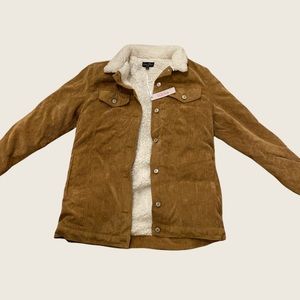 NWT corduroy fleece jacket
